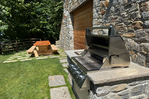 zona barbecue esterna a villa Perlino