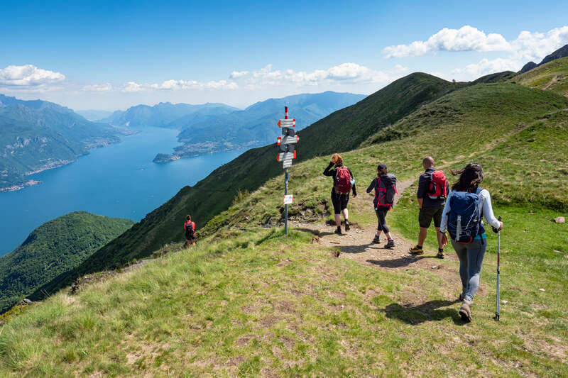 trekking sul lago di como